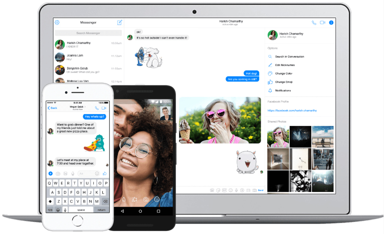 Facebook дал ссылку для чата
на аккаунт женщины из Кентукки вместо своего бота