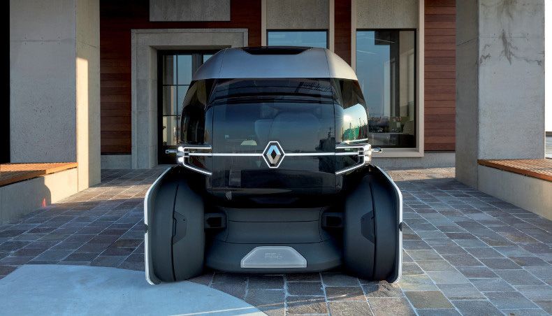 Renault показала концепт беспилотной капсулы для доставки товаров по городу