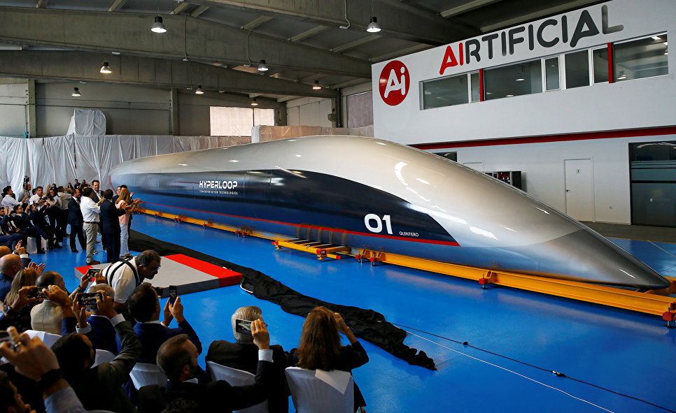 В Испании представили прототип сверхскоростного поезда Hyperloop