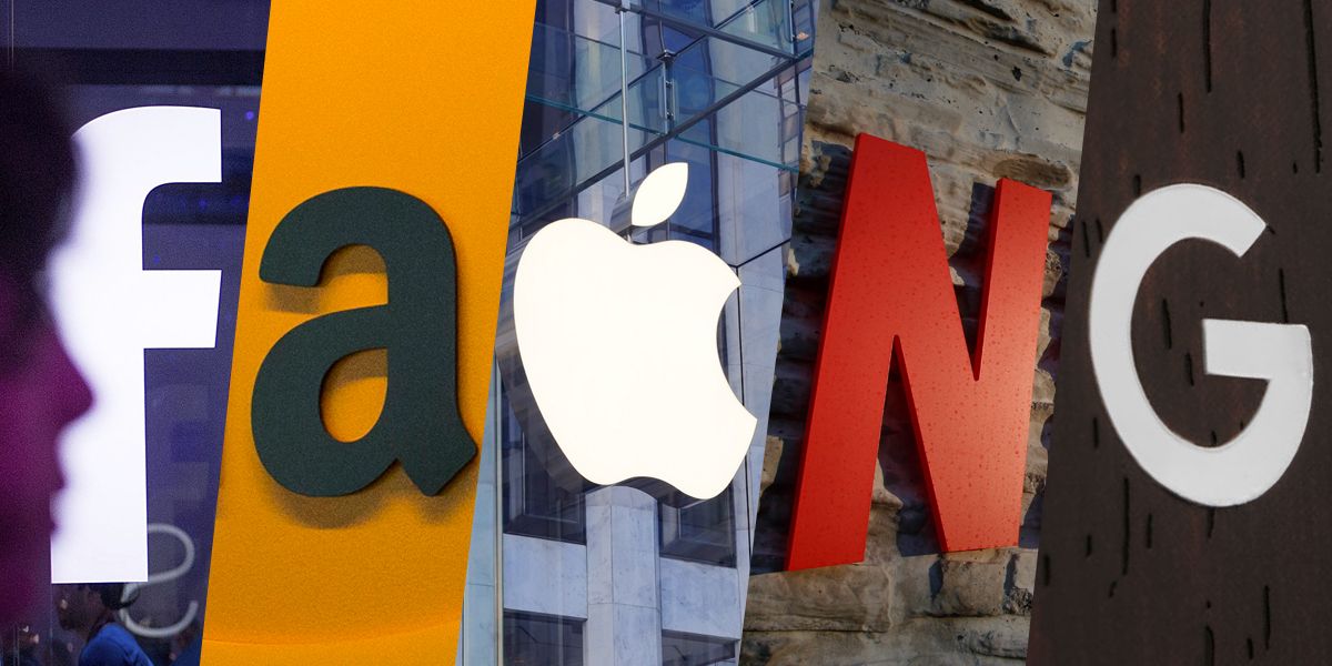 Apple, Alphabet, Amazon, Facebook и Netflix в общем потеряли $1 трлн капитализации