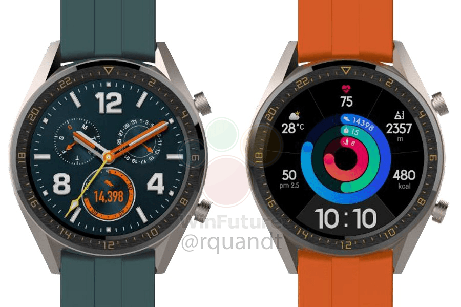 Huawei выпустит умные часы Watch GT Active и Elegant