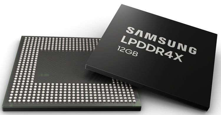 Samsung начинает производство оперативной памяти 12 ГБ для телефонов