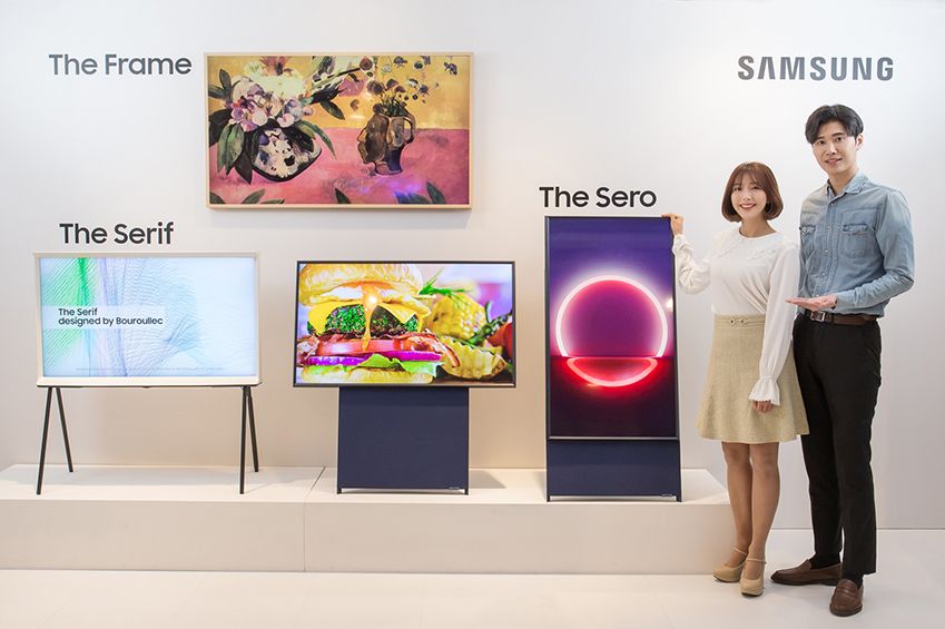 Samsung представила телевизор с вертикальным экраном