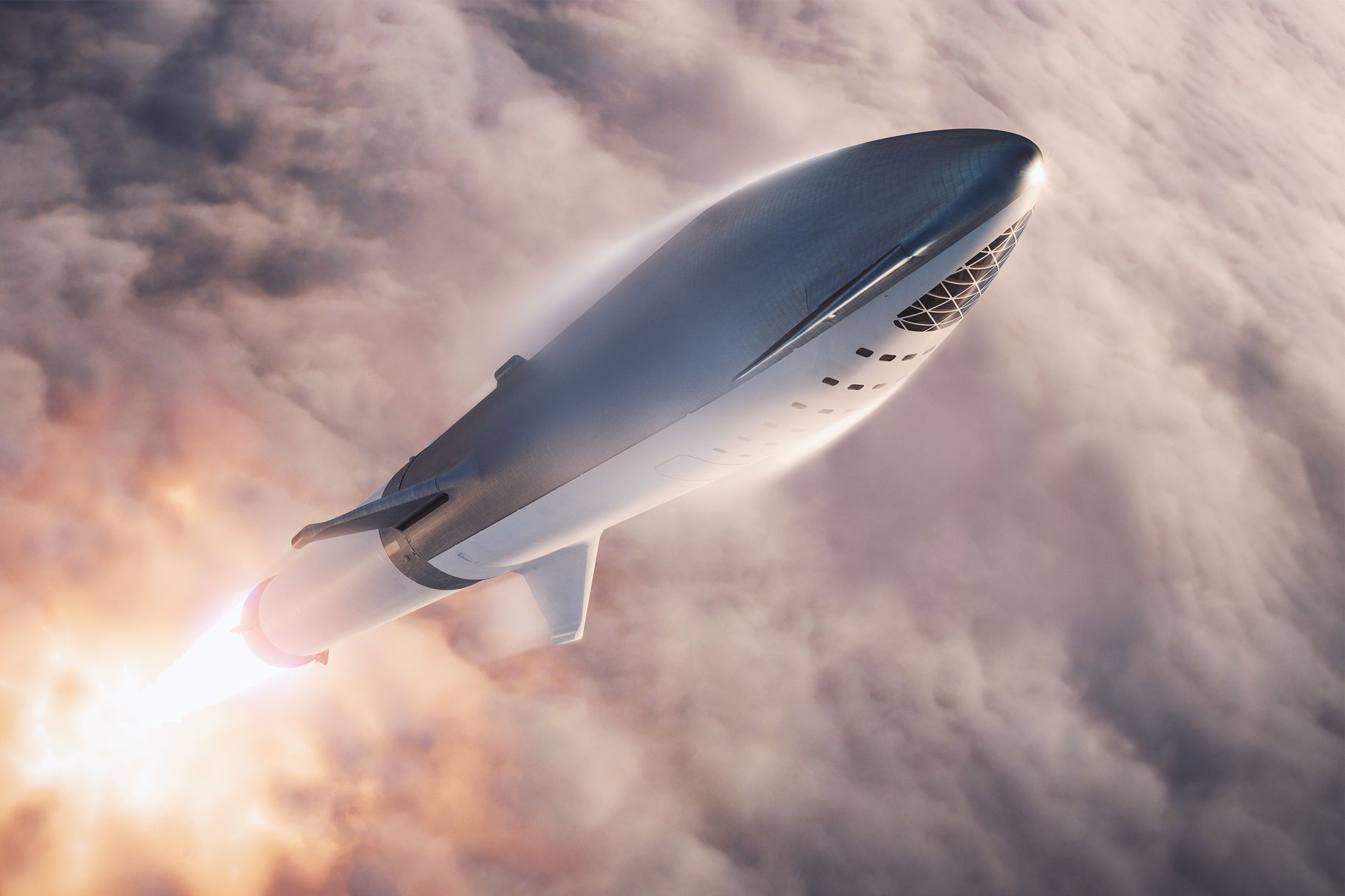 В SpaceX впервые запустили двигатель тестового прототипа звездолета «Starship»
