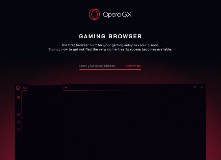 Opera разработала версию браузера для геймеров