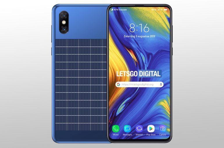 Xiaomi запатентовала безрамочный смартфон с солнечной батареей