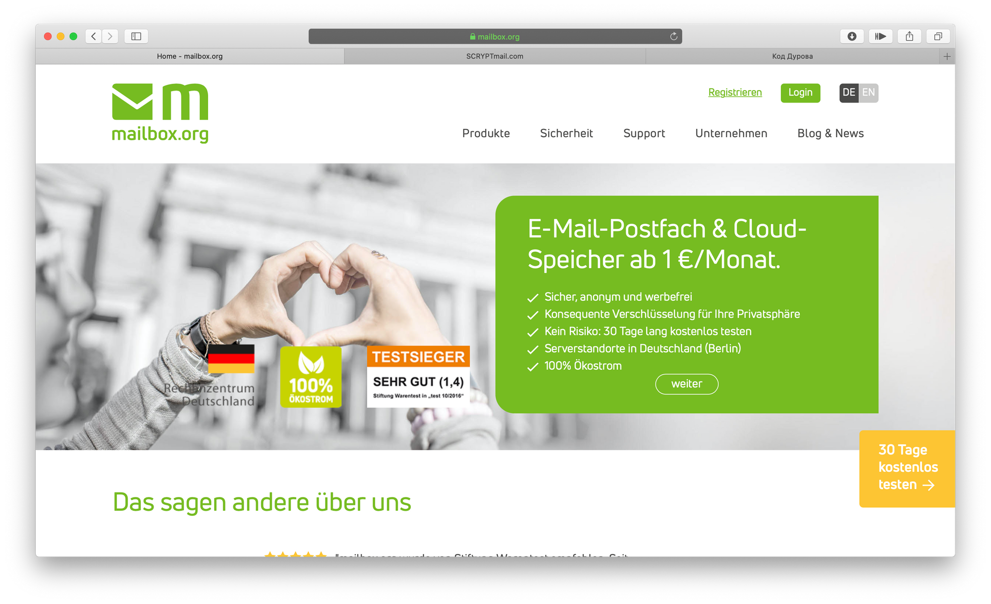 Почтовые сервисы Mailbox.org и Scryptmail.com могут быть заблокированы в России