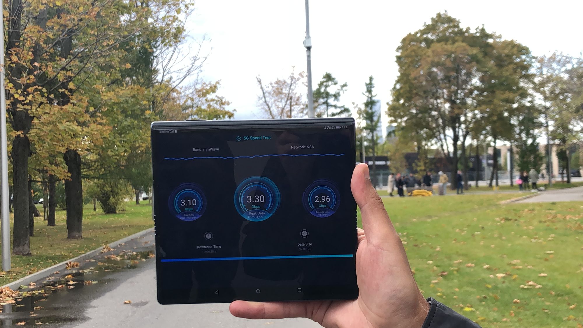 Билайн поставил новый рекорд в сети 5G — 3,30 Гбит/с