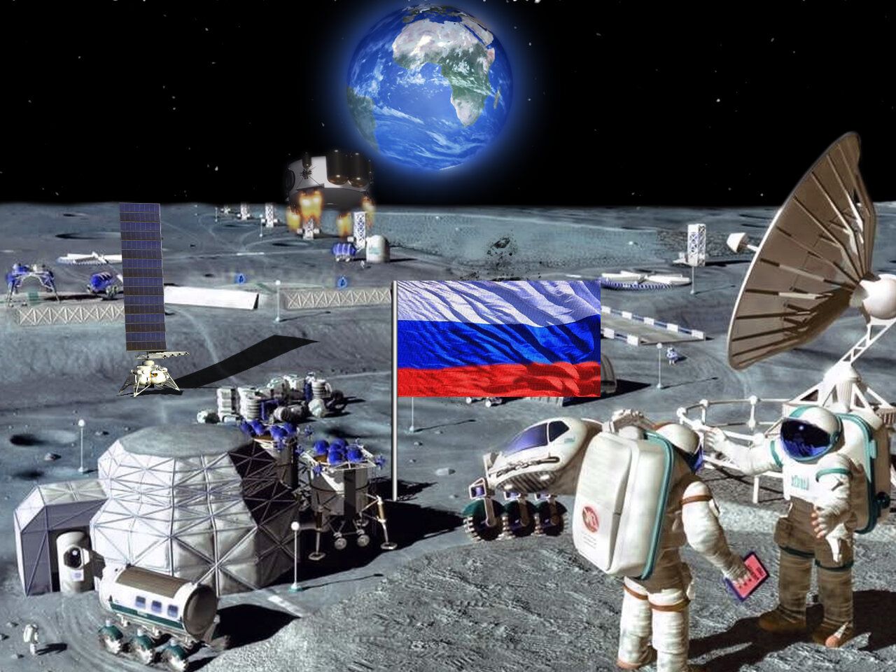 В Роскосмосе разрабатывает лунную базу с мини-АЭС, места на которой будет сдавать в аренду