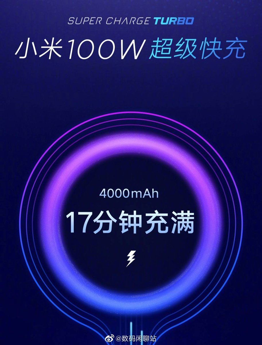 Xiaomi оснастит следующую модель смартфона 100-ваттной зарядкой