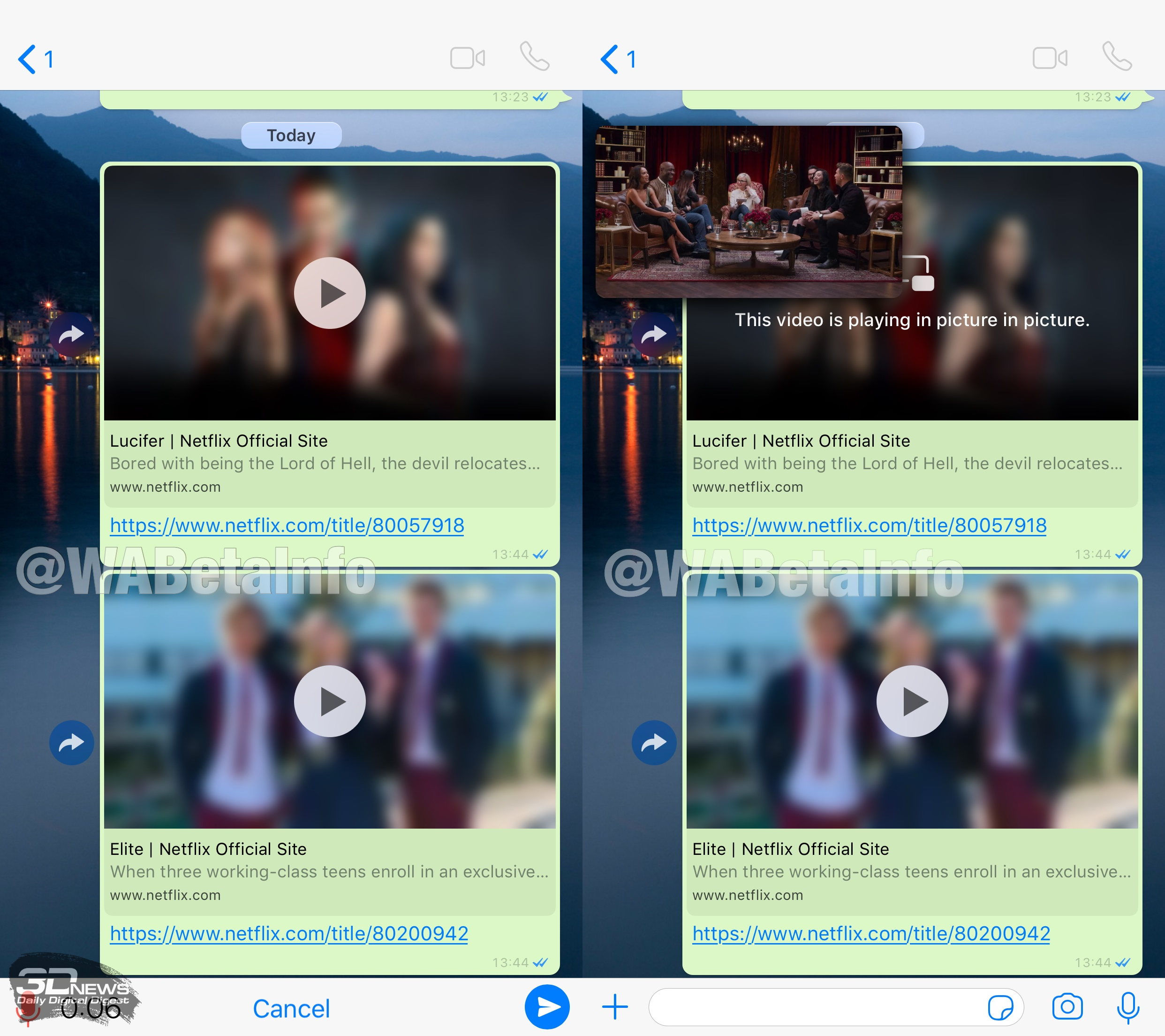 WhatsApp получил встроенное воспроизведение видео из Netflix