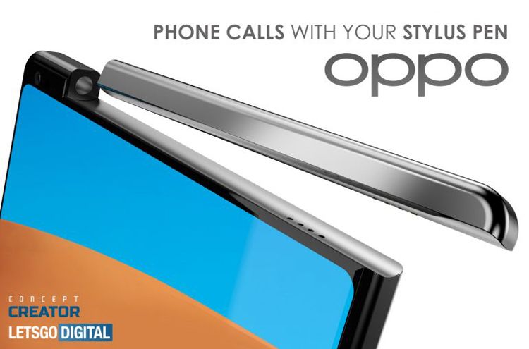 Oppo запатентовала смартфон с многофункциональным стилусом