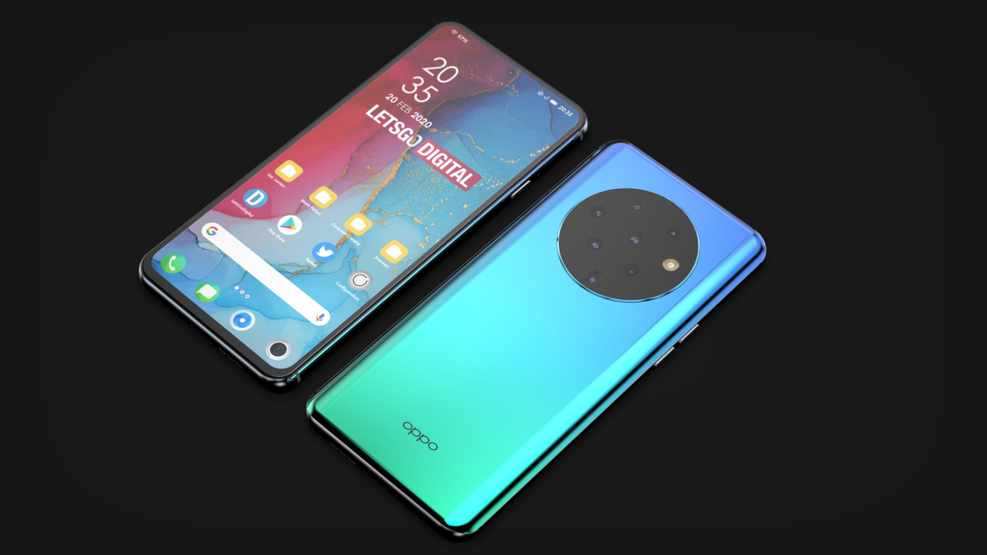 OPPO разрабатывает смартфон с круглой многокомпонентной камерой