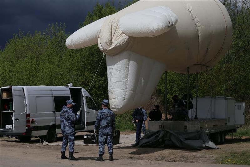 Росгвардия запустила аэростат для контроля за соблюдением режима самоизоляции