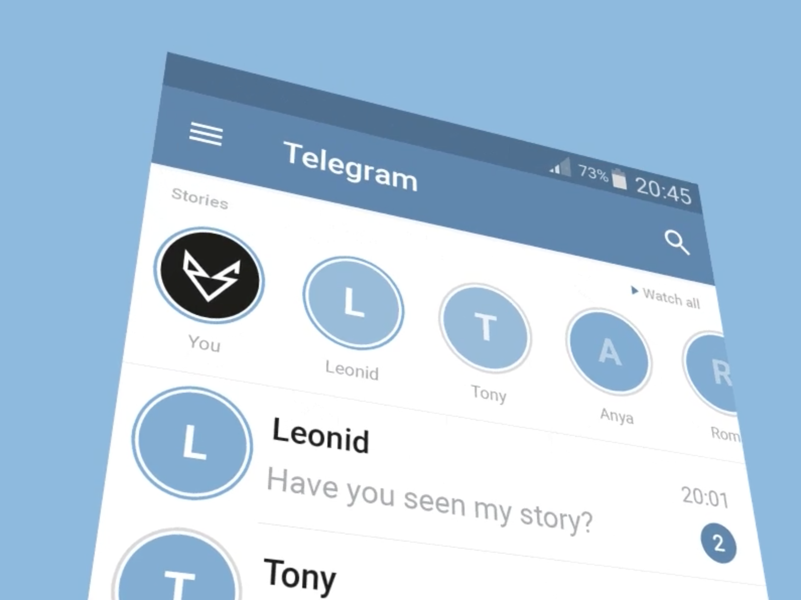В Telegram после видеозвонков могут появиться «сторис»
