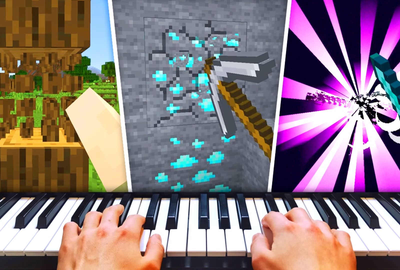 Блогер «прошёл» Minecraft с помощью пианино за 7 часов