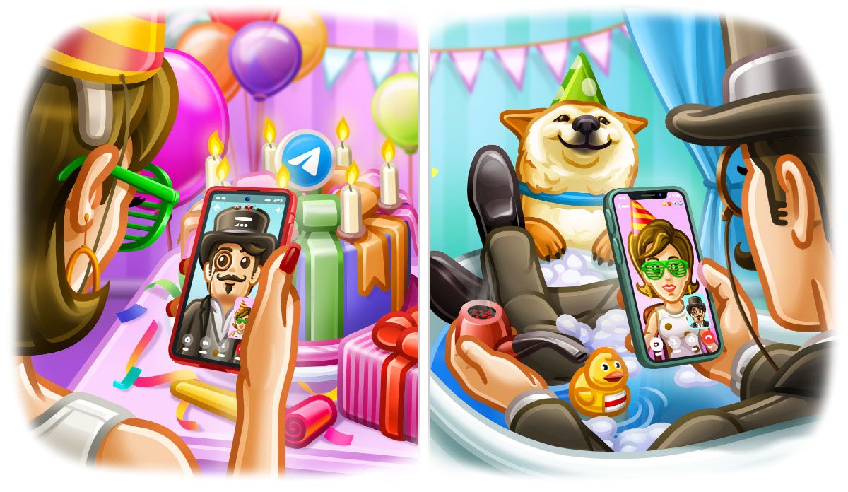 Обновление Telegram 7.0: видеозвонки (альфа-версия) и новые анимированные эмодзи