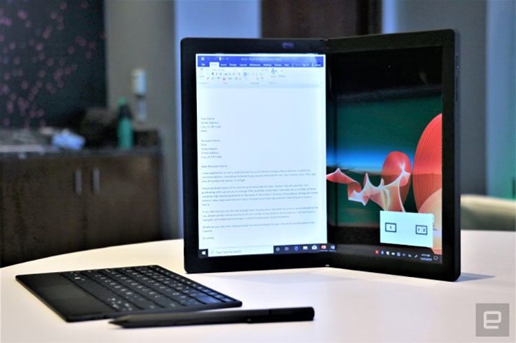 Lenovo анонсировала первый в мире ноутбук с гибким экраном