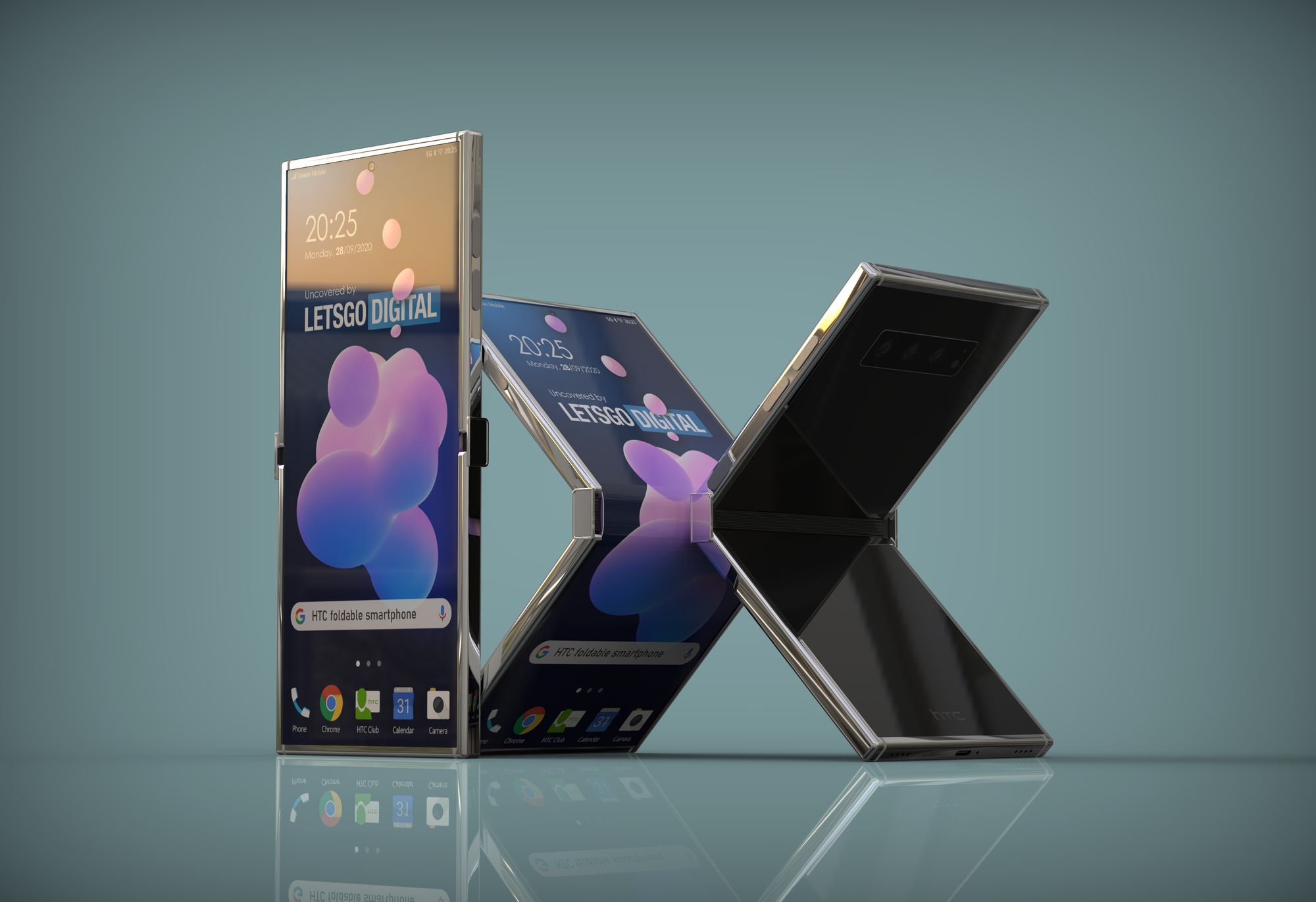 HTC запатентовала смартфон раскладушку-наоборот