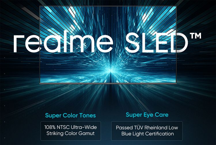 Realme анонсировала первый в мире смарт-телевизор с дисплеем SLED