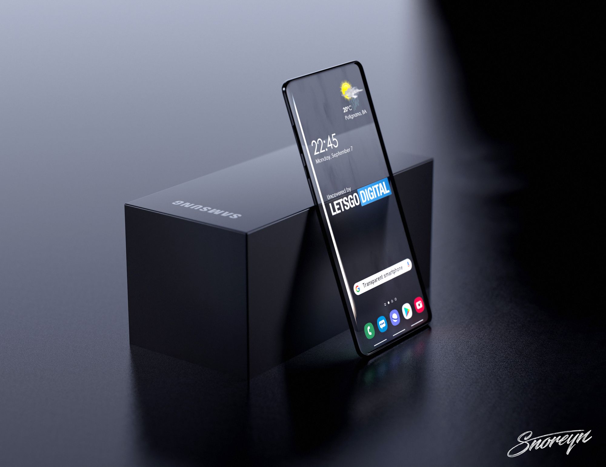 Samsung получила патент на полностью прозрачный смартфон