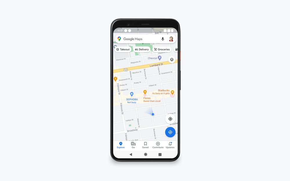 В Google Maps появится индикатор загруженности магазинов