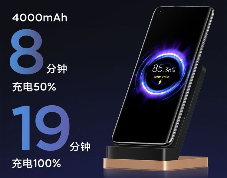 Xiaomi представила самую быструю в мире беспроводную зарядку на 80 Вт
