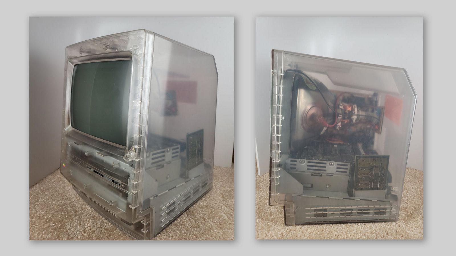 В сети появилась фотография прототипа прозрачного Macintosh Classic