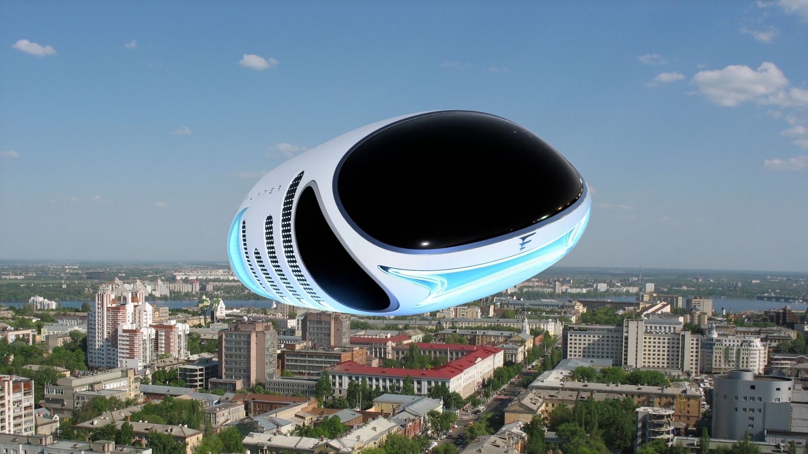 Стартап из Воронежа показал концепт аэромобиля Flyter без крыльев и винтов