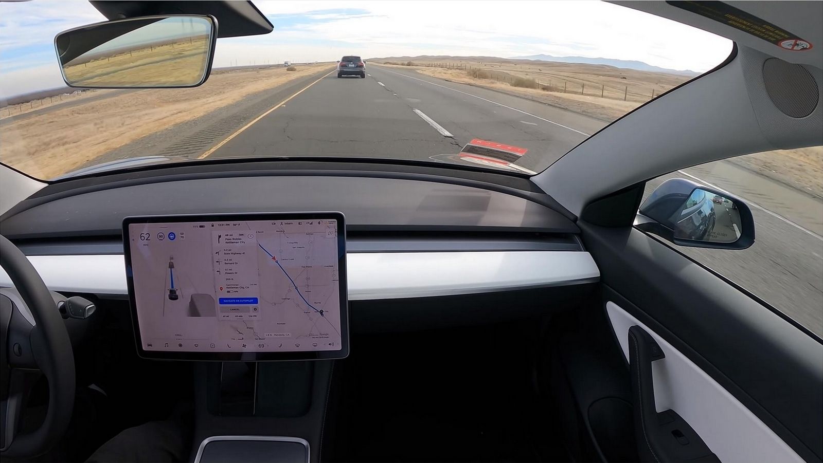 Автопилот Tesla проехал из Сан-Франциско в Лос-Анджелес практически без помощи водителя