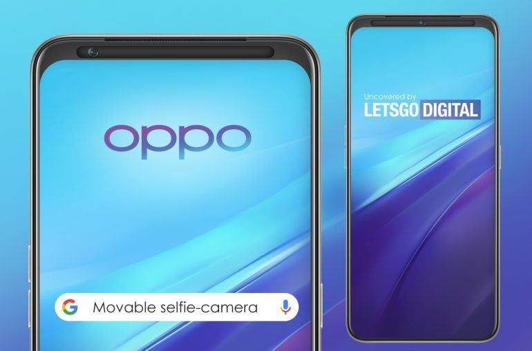 Oppo запатентовала смартфон с передвижной селфи-камерой