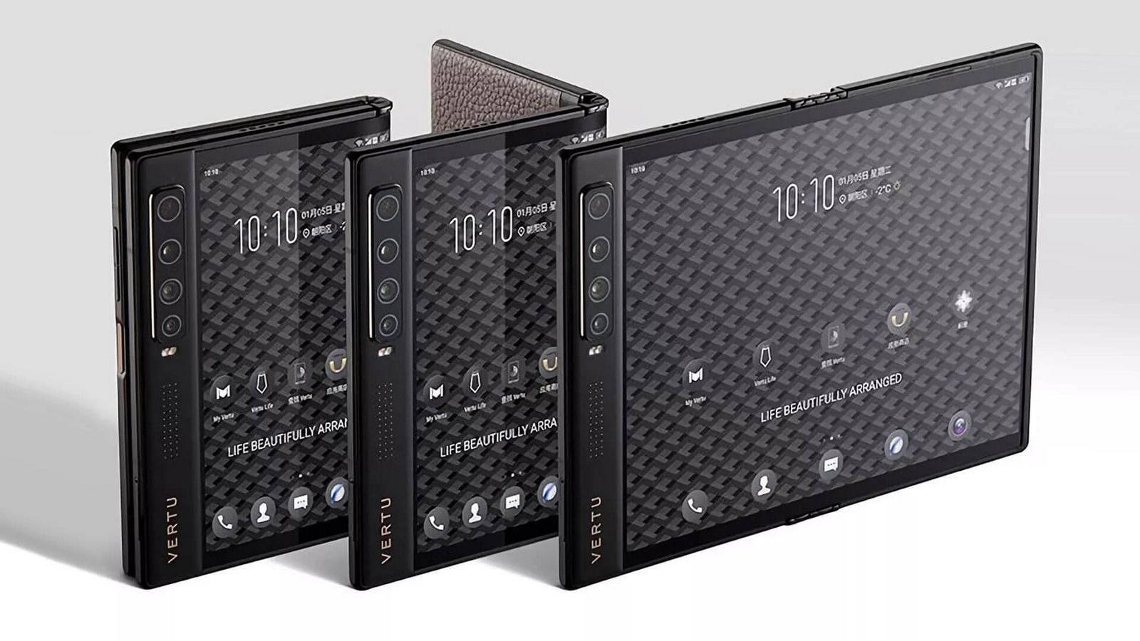 Vertu представила смартфон с гибким дисплеем