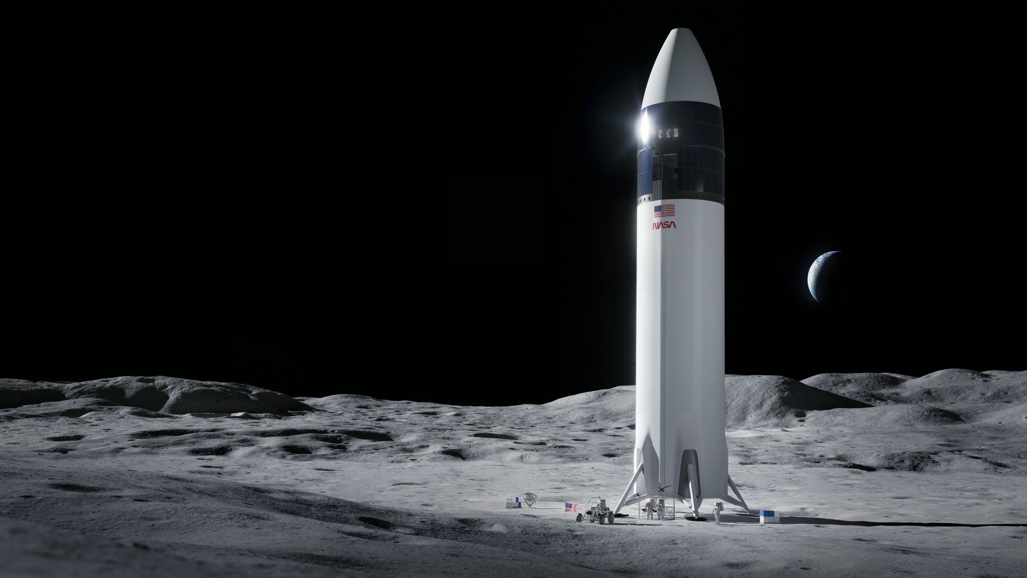 SpaceX полетит на Луну: компания Илона Маска выиграла контракт на лунную миссию NASA
