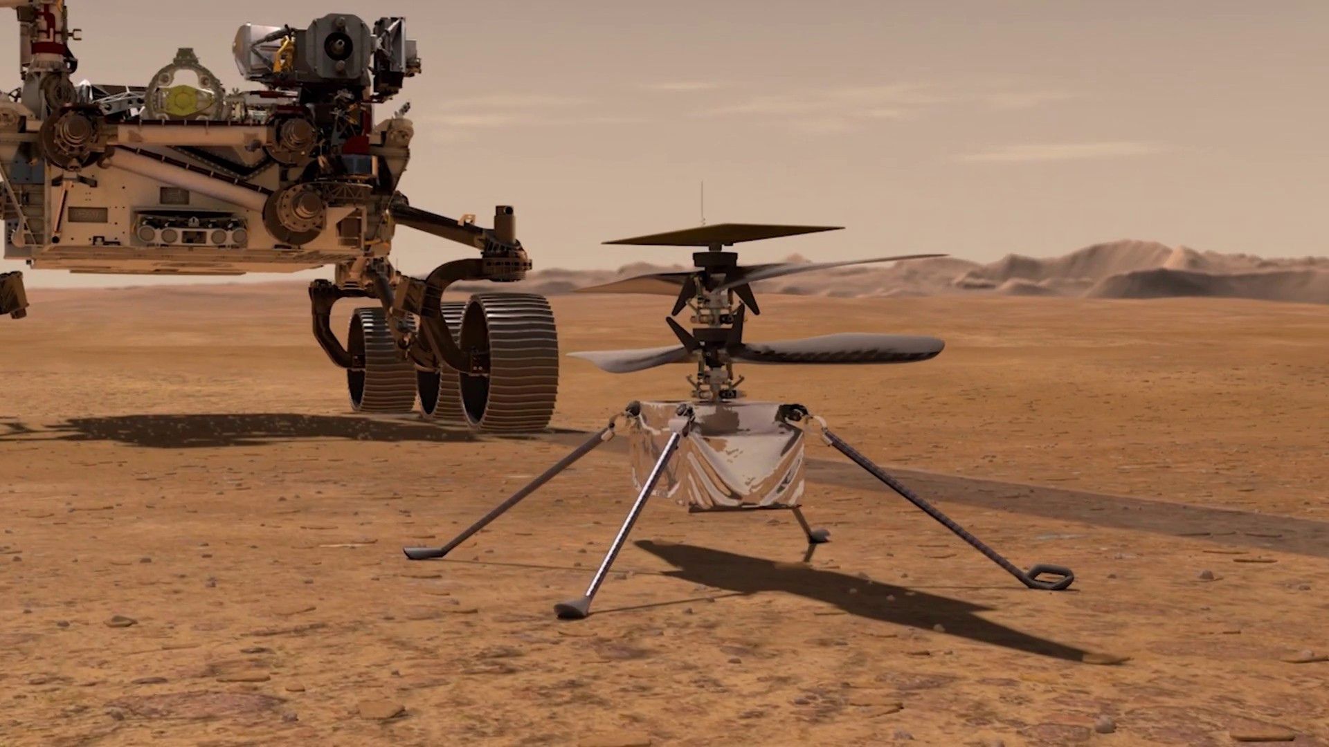 Исследовательский марсианский вертолёт NASA Ingenuity совершил десятый полёт