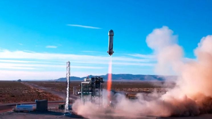 Компания Blue Origin провела суборбитальный полёт с шестью туристами