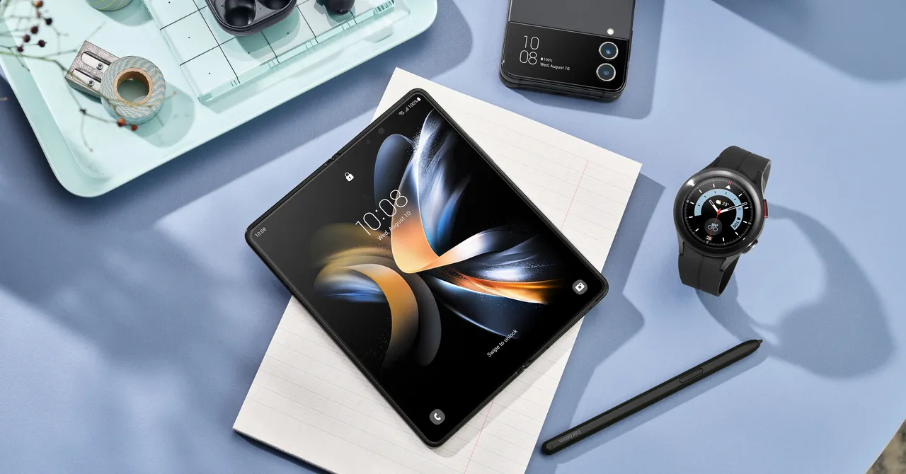 Samsung представила гибкие смартфоны Galaxy Z Fold 4 и Galaxy Z Flip 4, а также наушники Galaxy Buds 2 Pro