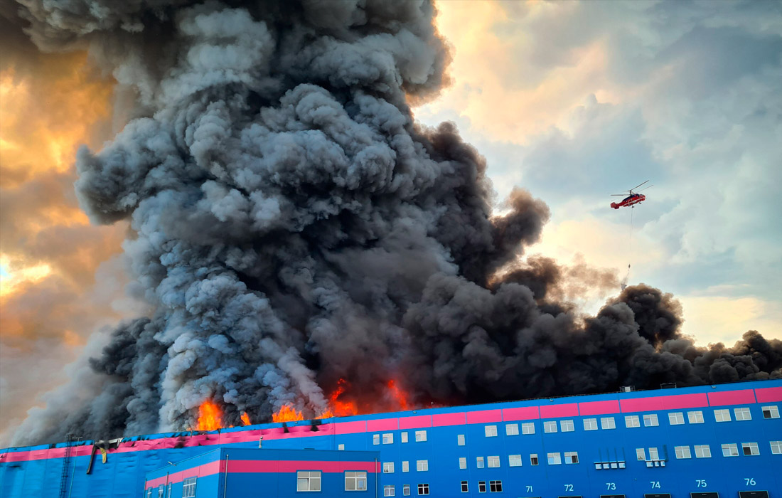 Пожар на складе Ozon в Подмосковье: главное