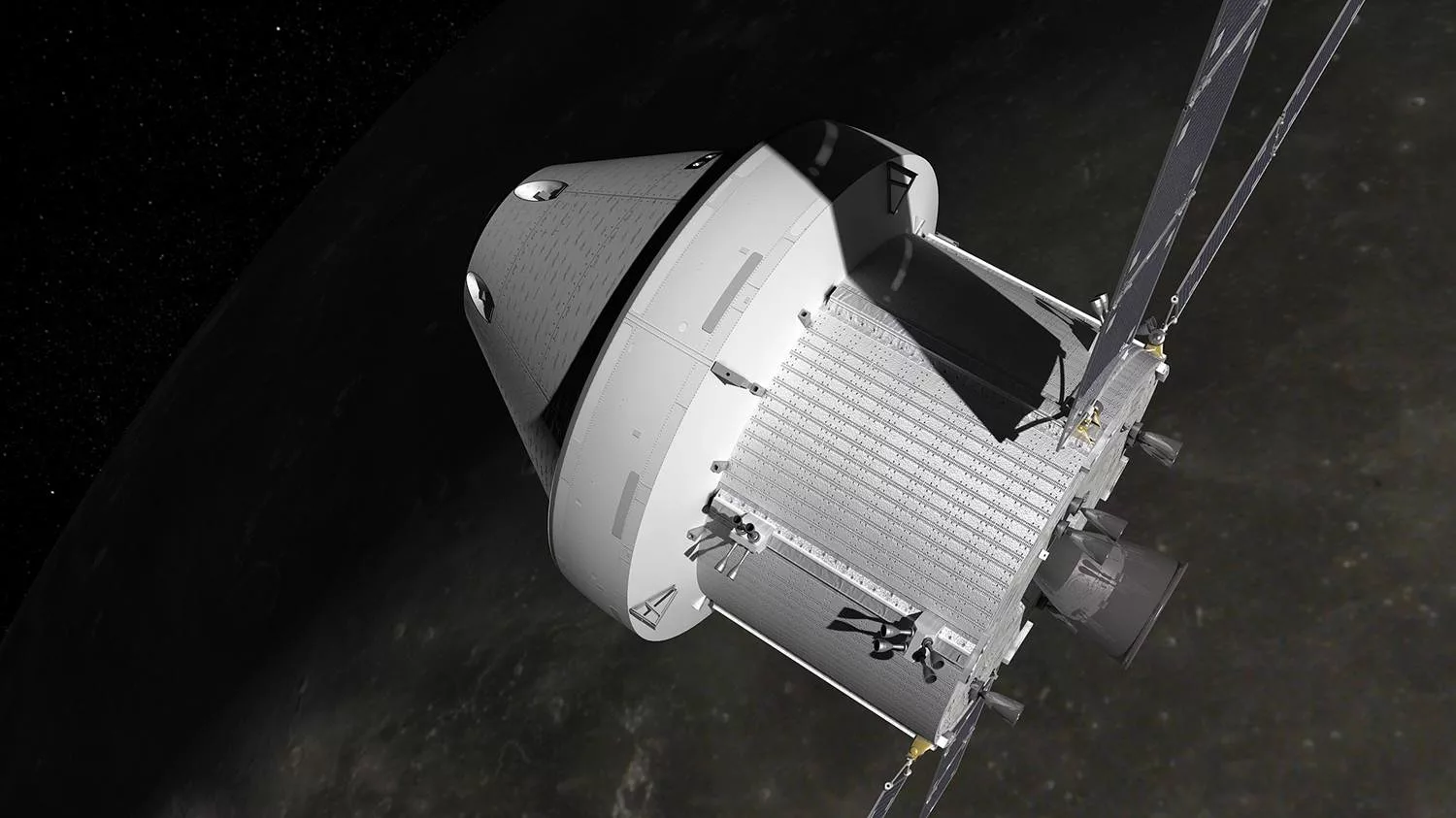 Космический корабль Orion успешно облетел Луну
