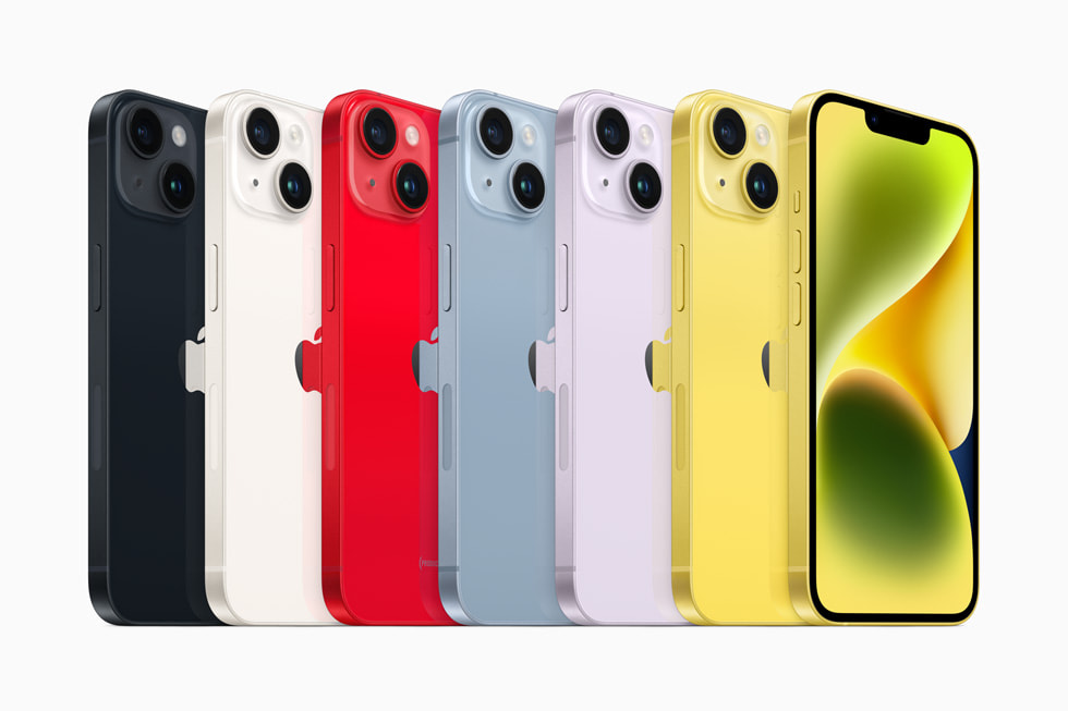 Apple представила iPhone 14 в жёлтом цвете
