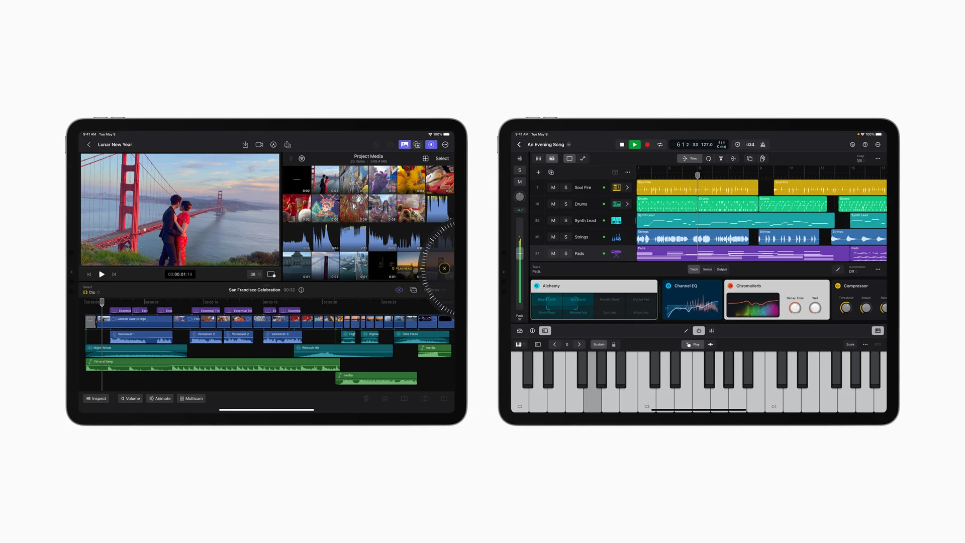 Apple представила Final Cut Pro и Logic Pro для iPad