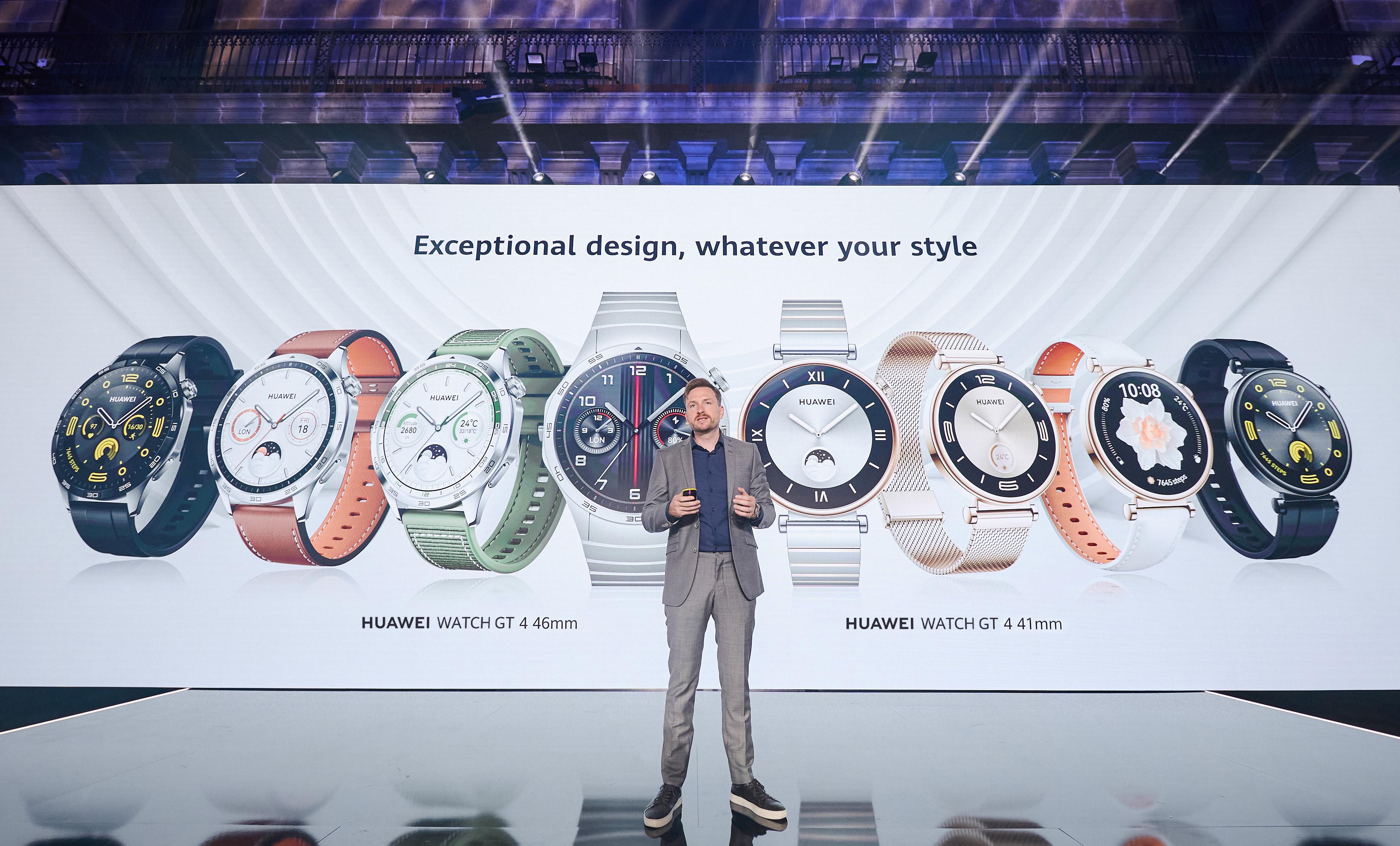 Huawei представила смарт-часы WATCH GT 4 и другие носимые устройства в Барселоне