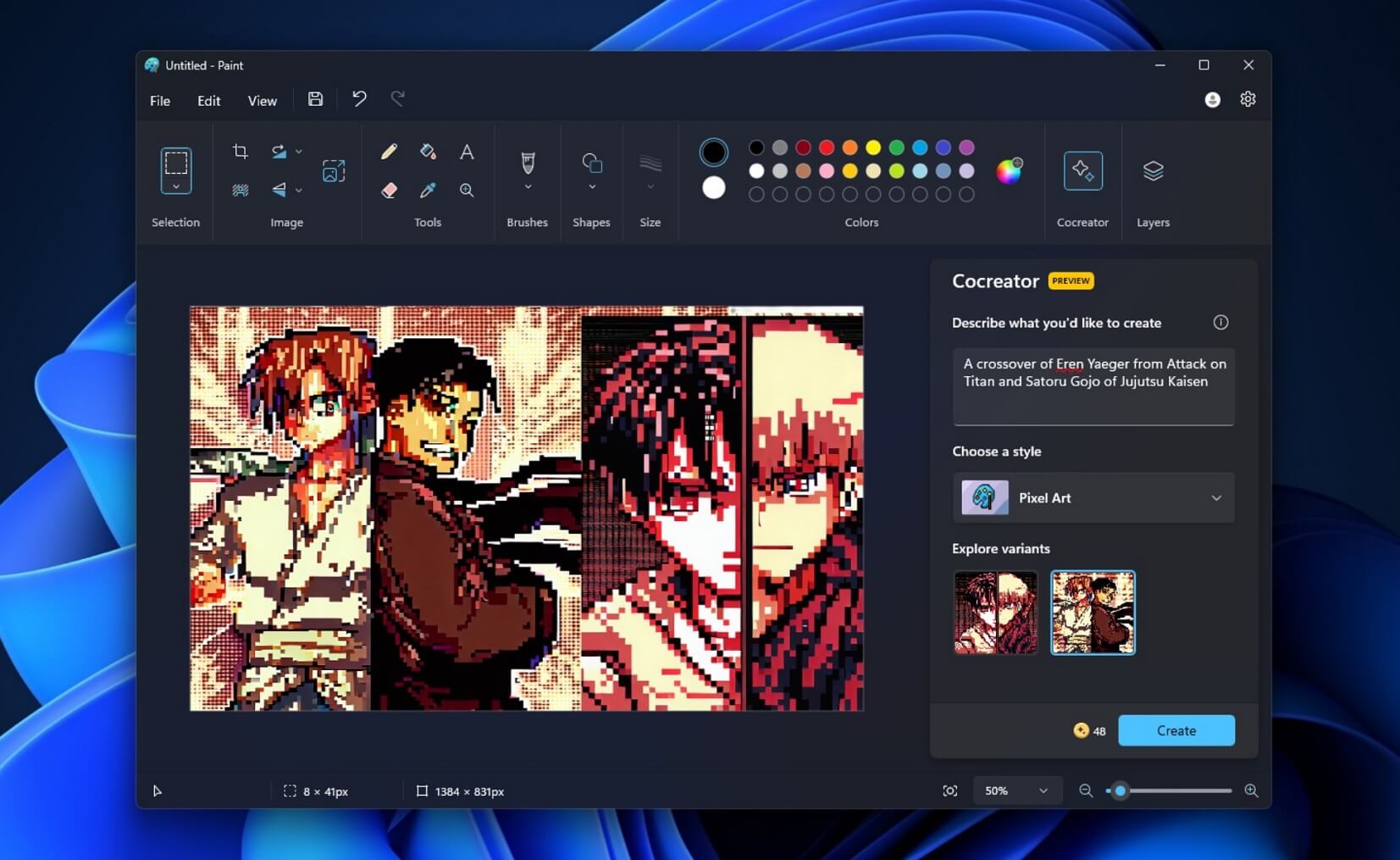 Microsoft Paint с интегрированным ИИ доступен для всех