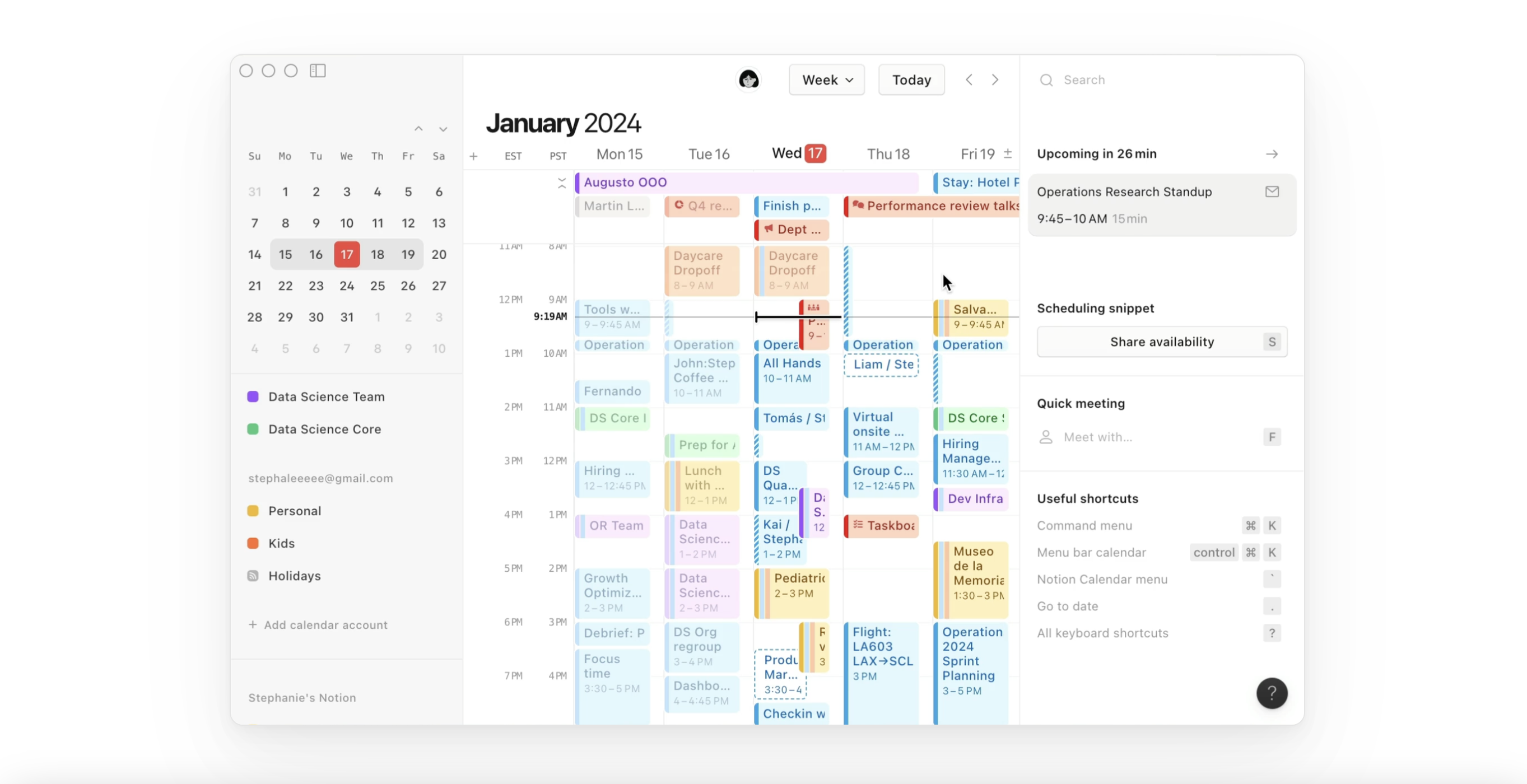 Notion запустил новое приложение Calendar