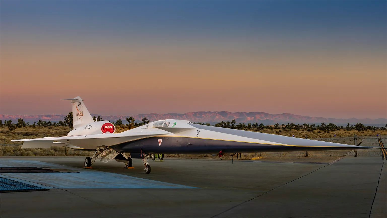 NASA презентовала сверхзвуковой бесшумный самолёт X-59 гражданского назначения