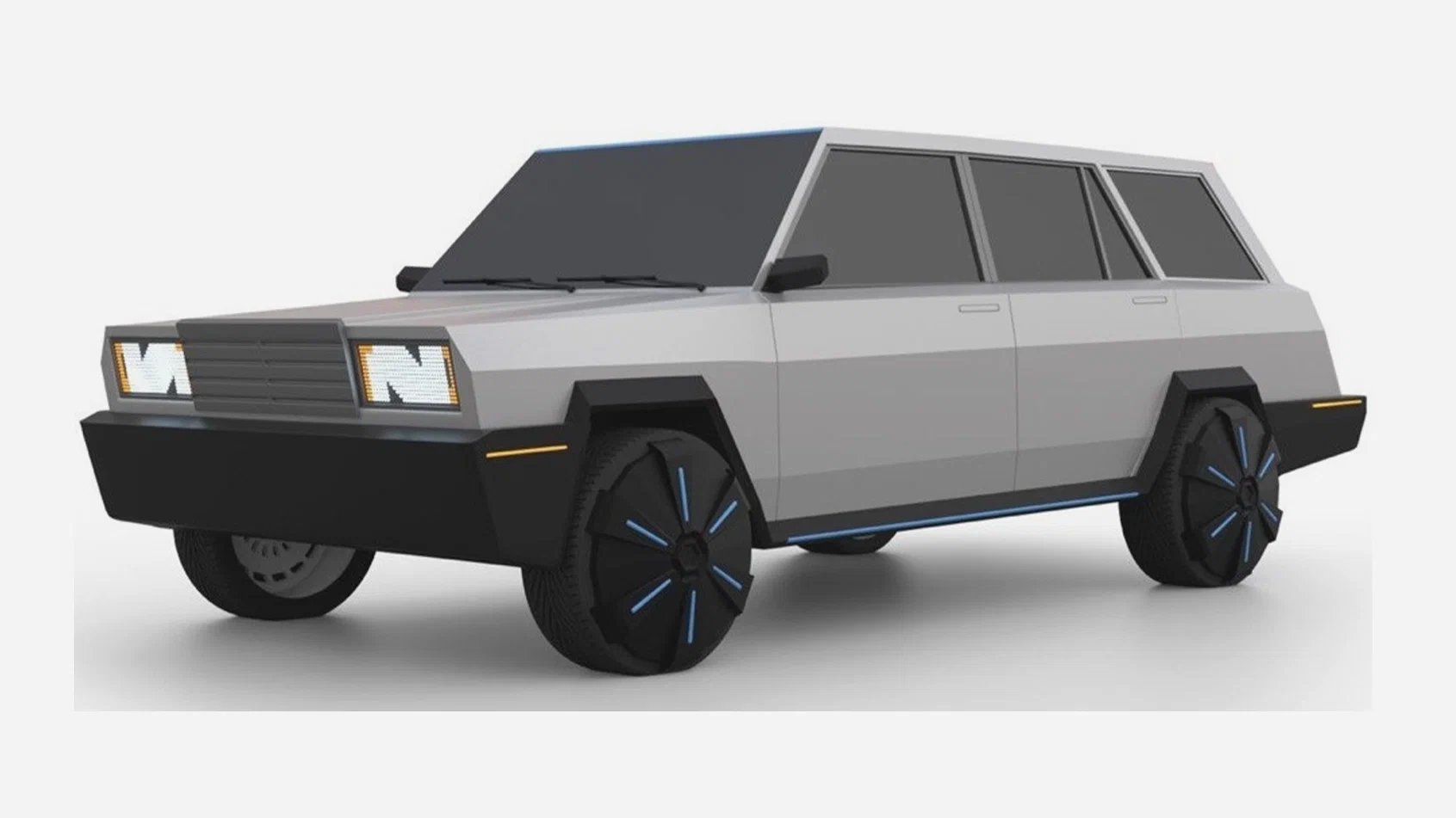В России запатентовали курский Cybertruck в стиле ВАЗ-2104