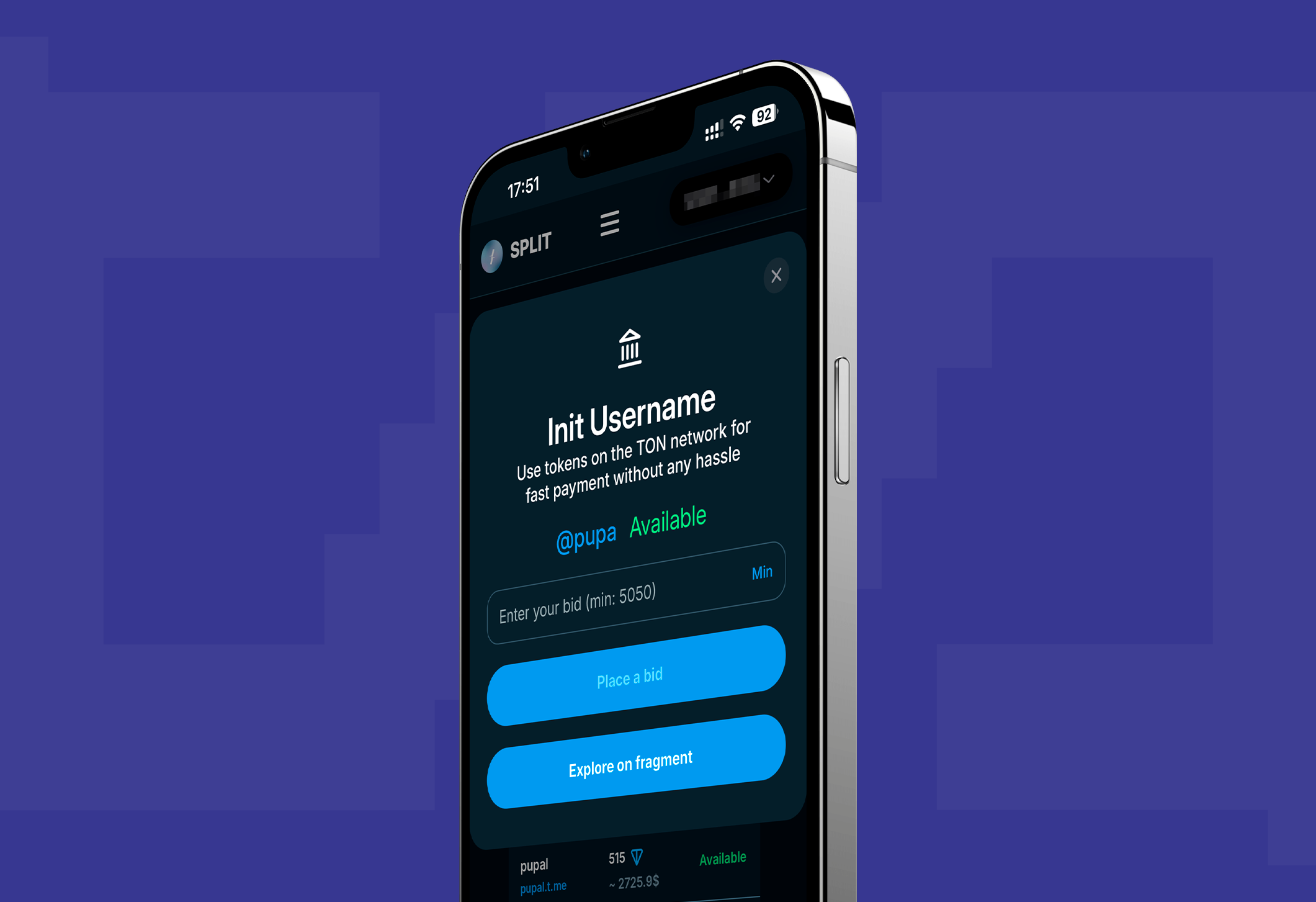 Как начать аукцион на юзернейм Telegram на Fragment без KYC