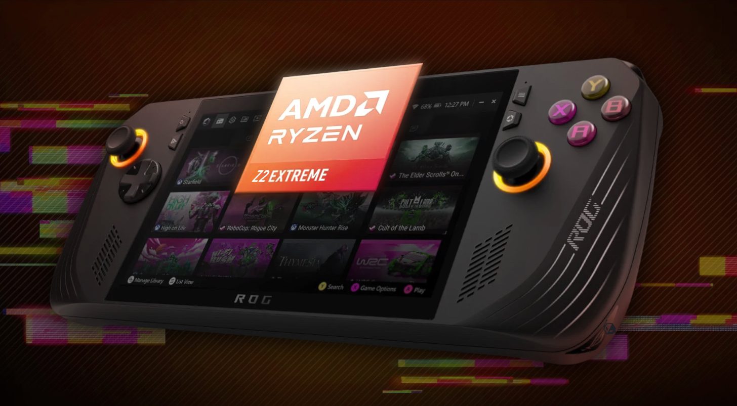 AMD представила новые чипы Ryzen Z2 для портативных консолей