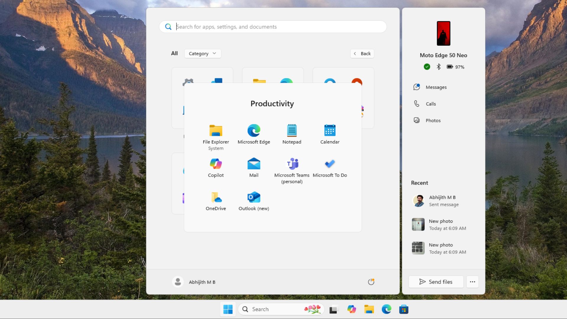 ΠΠ΅Π½Ρ Β«ΠΡΡΠΊΒ» Windows 11: ΠΏΡΠΎΠ³ΡΠ°ΠΌΠΌΡ ΠΏΠΎ ΠΊΠ°ΡΠ΅Π³ΠΎΡΠΈΡΠΌ (Π°Π»Π³ΠΎΡΠΈΡΠΌΡ ML) ΠΈΠ»ΠΈ ΡΠ΅ΡΠΊΠ° ΠΏΠΎ Π°Π»ΡΠ°Π²ΠΈΡΡ, Π½ΠΎΠ²Π°Ρ Π±ΠΎΠΊΠΎΠ²Π°Ρ ΠΏΠ°Π½Π΅Π»Ρ Π΄Π»Ρ