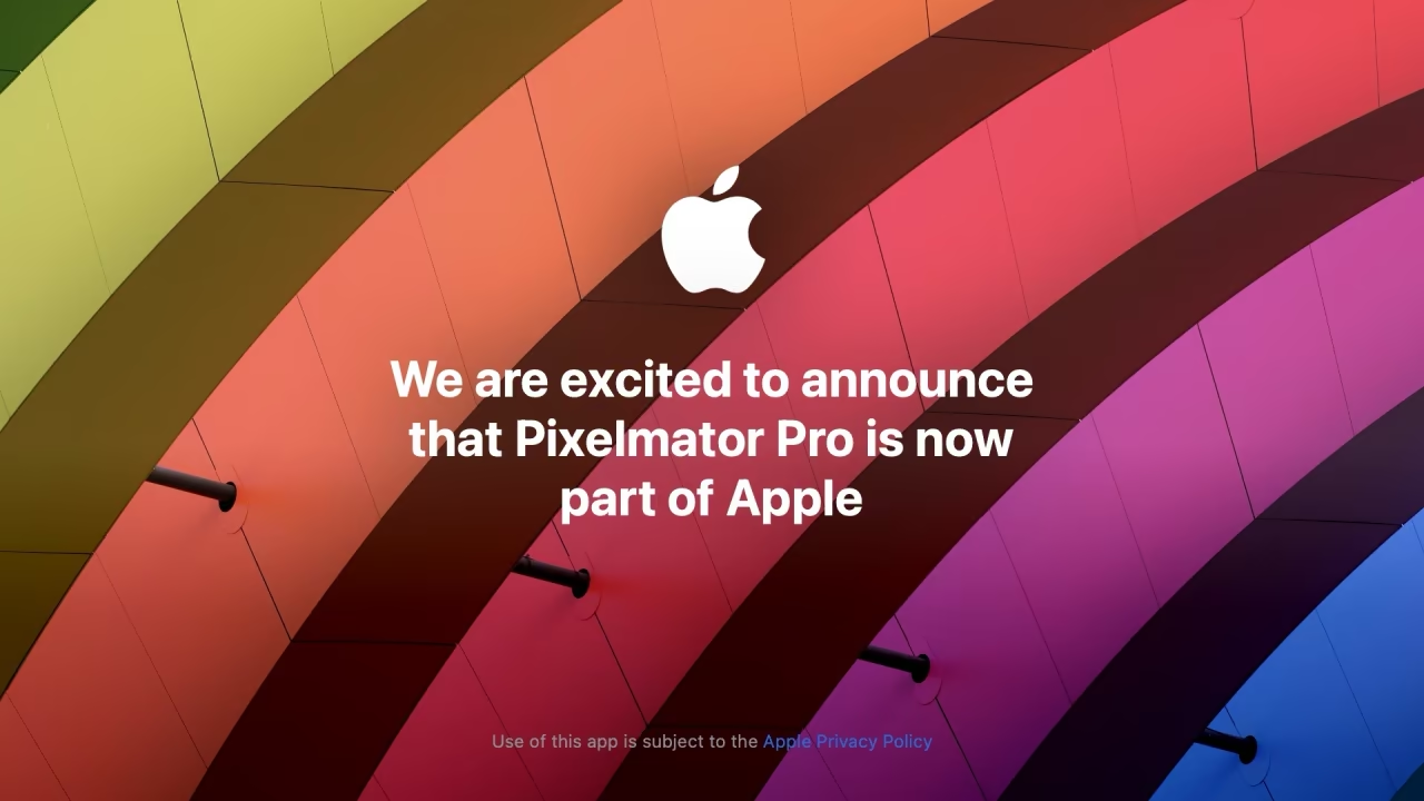 ΠΠ·ΠΎΠ±ΡΠ°ΠΆΠ΅Π½ΠΈΠ΅: Π»ΠΎΠ³ΠΎΡΠΈΠΏ Apple, Π½Π°Π΄ΠΏΠΈΡΡ β Pixelmator Pro ΡΠ΅ΠΏΠ΅ΡΡ ΠΏΡΠΈΠ½Π°Π΄Π»Π΅ΠΆΠΈΡ Apple, ΠΈΡΠΏΠΎΠ»ΡΠ·ΠΎΠ²Π°Π½ΠΈΠ΅ ΡΠ΅Π³ΡΠ»ΠΈΡΡΠ΅ΡΡΡ ΠΠΎΠ»ΠΈΡΠΈΠΊΠΎΠΉ