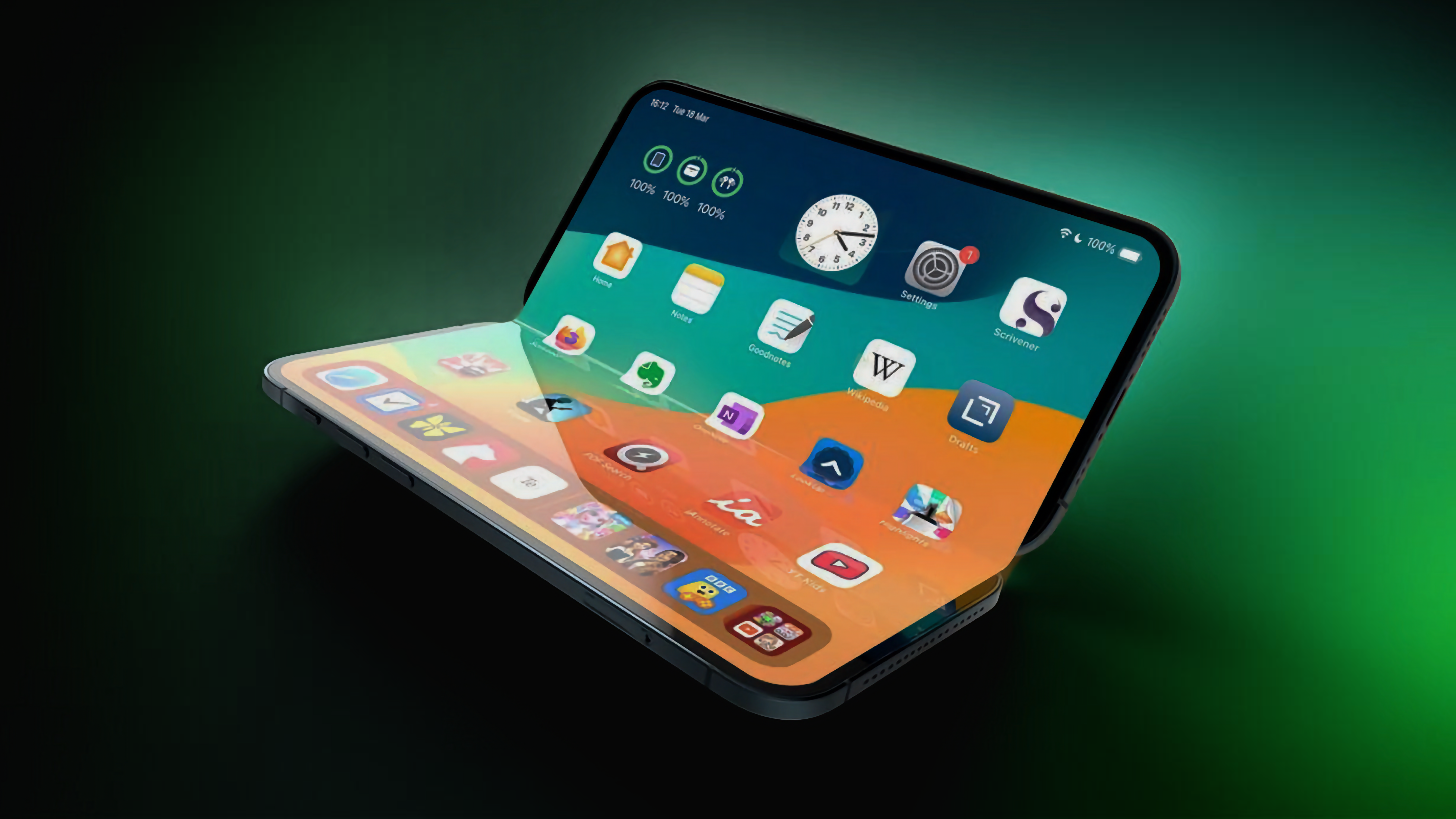 Складной смартфон Apple получит соотношение сторон экрана, как у iPad